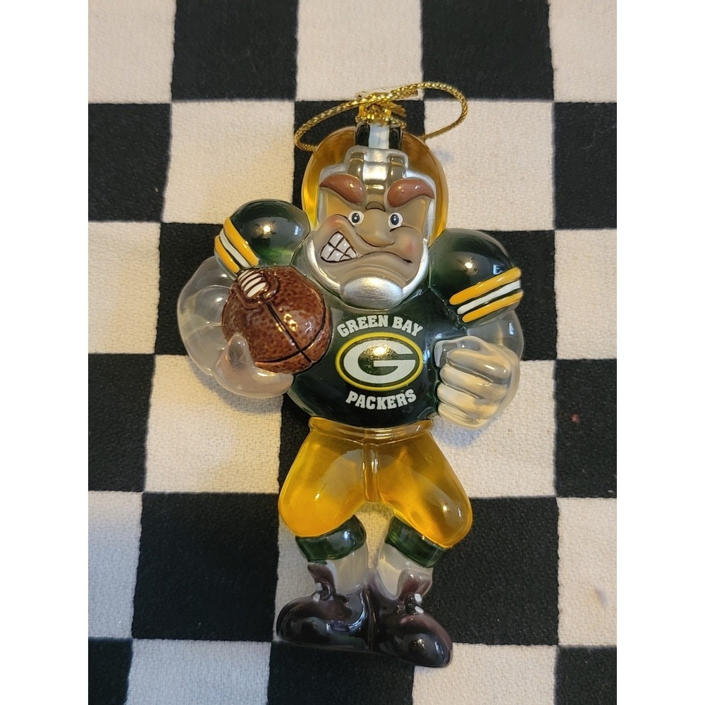 Green Bay Packers Football Player Ornament  NFL Holiday Decor